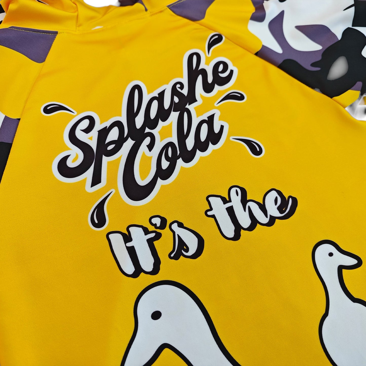 Hoodie Fishing Shirt - Ducks Nuts Splashe Cola Camo