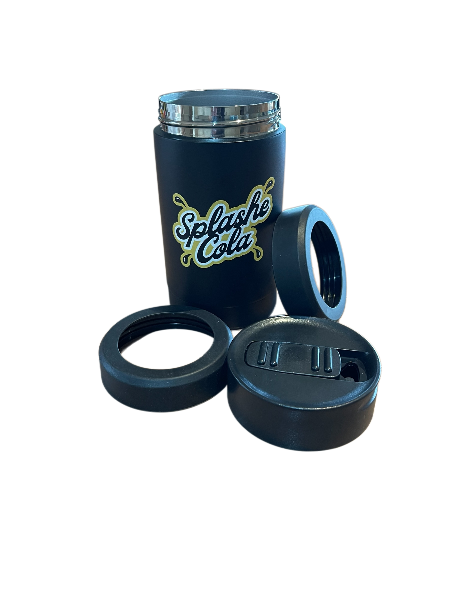 Splashe Cola Metal Cooler with Bonus Lid, Tumbler Lid & Bottle Opener.