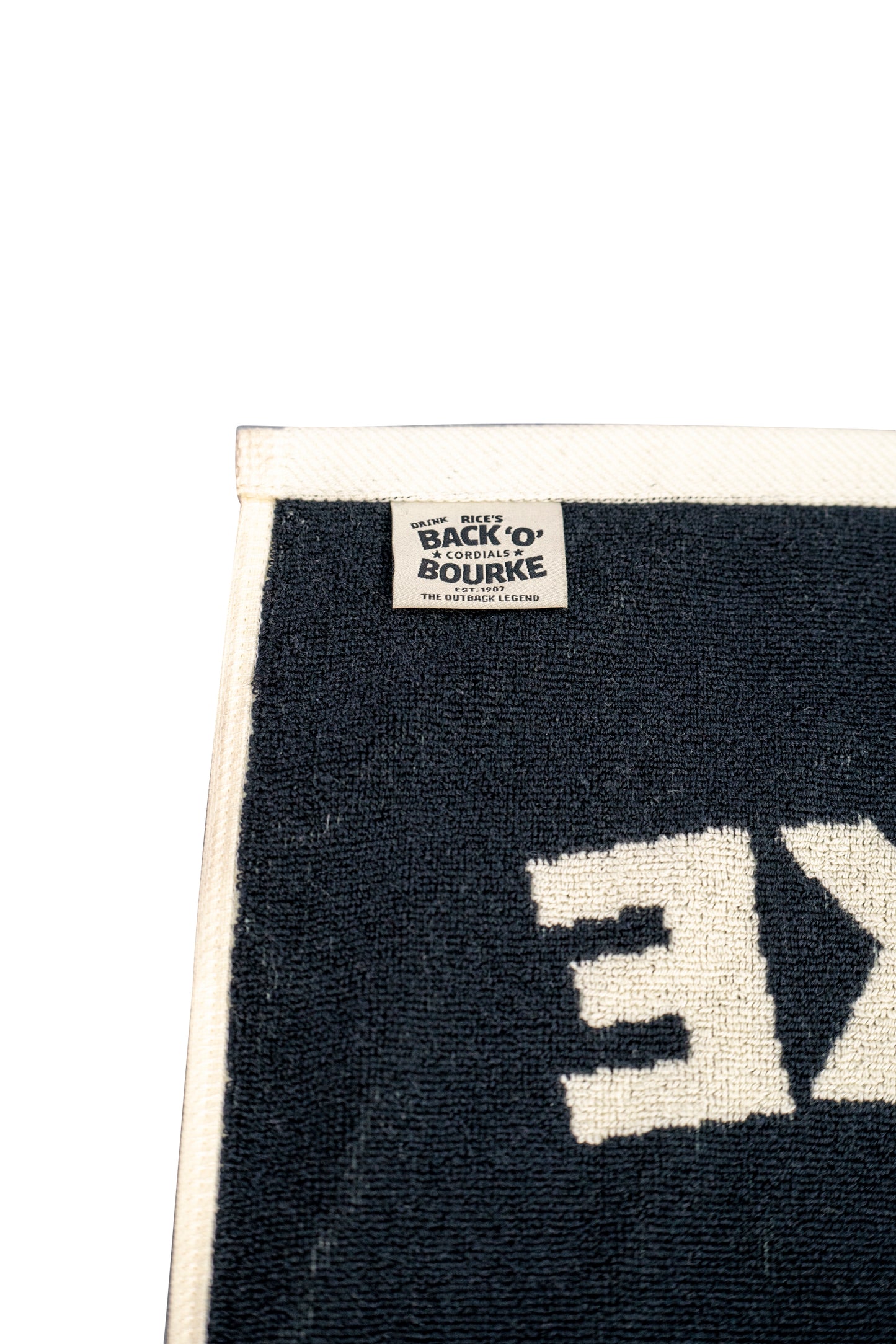 Deluxe CREAM Back 'O' Bourke Cordials Cotton BEACH TOWEL - 2 for $100 - Includes all Beach Towels