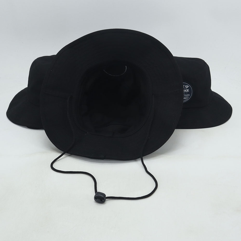 Black Bucket Hat - Round Back 'O' Bourke Logo