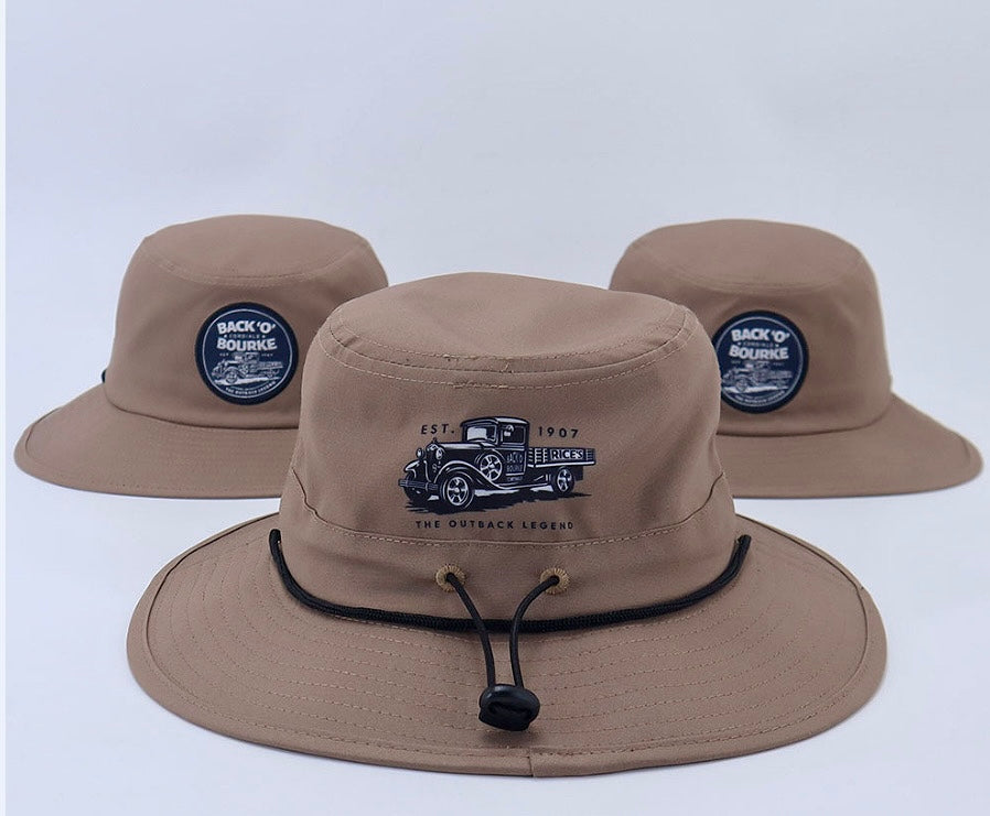 Back 'O' Bourke Cordials Boonie Quick Dry Hat - Any 2 or more Truckers or Boonie Hats save $5 per hat