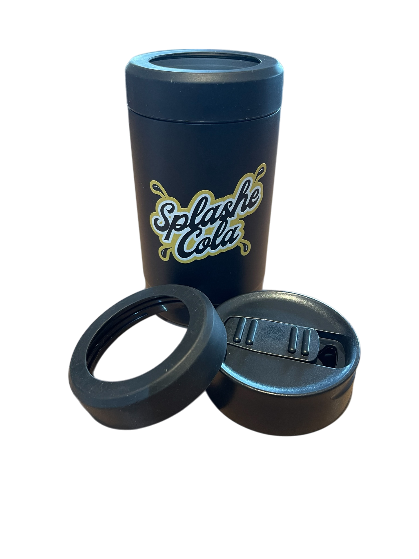 Splashe Cola Metal Cooler with Bonus Lid, Tumbler Lid & Bottle Opener.