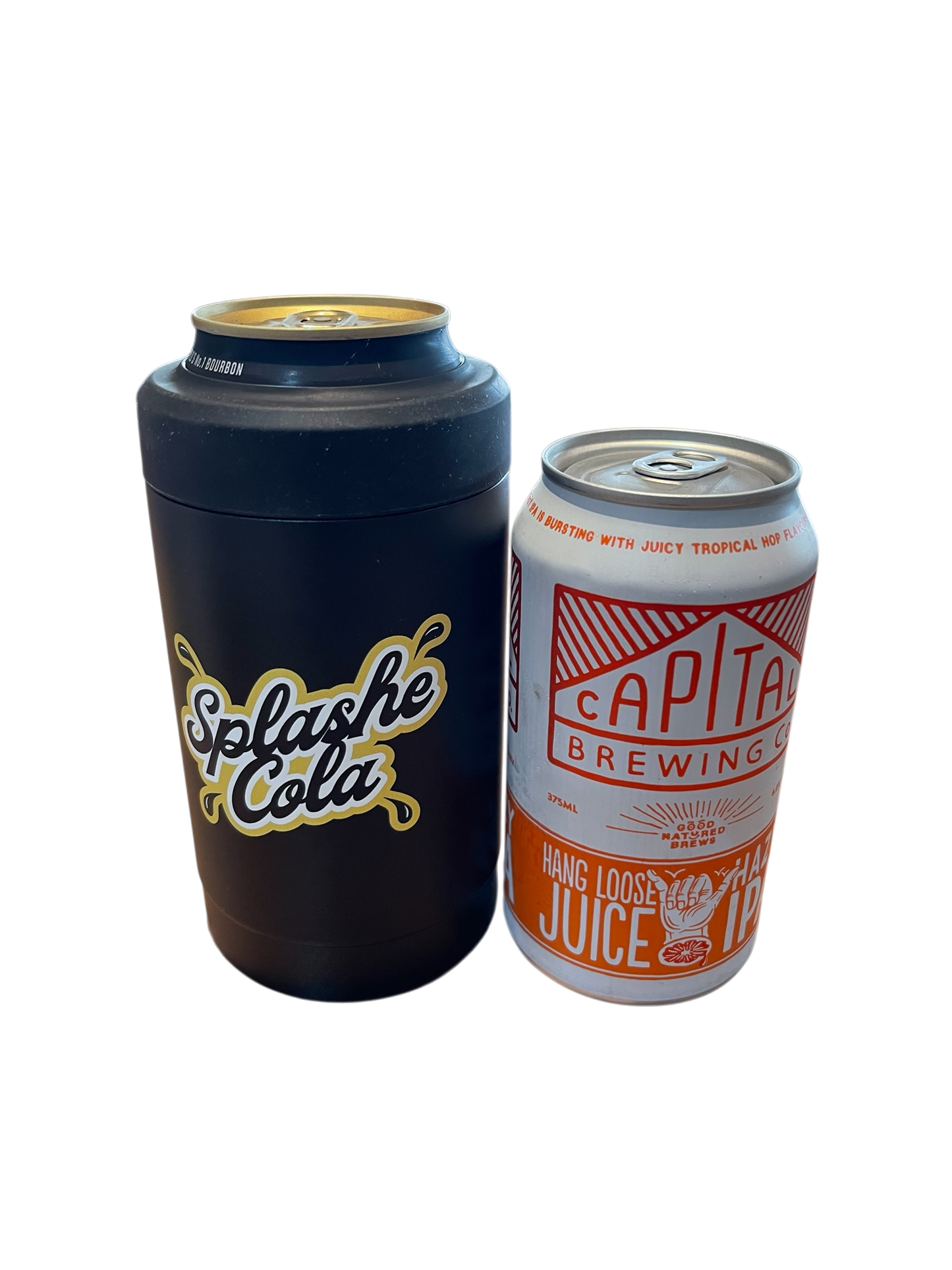 Splashe Cola Metal Cooler with Bonus Lid, Tumbler Lid & Bottle Opener.