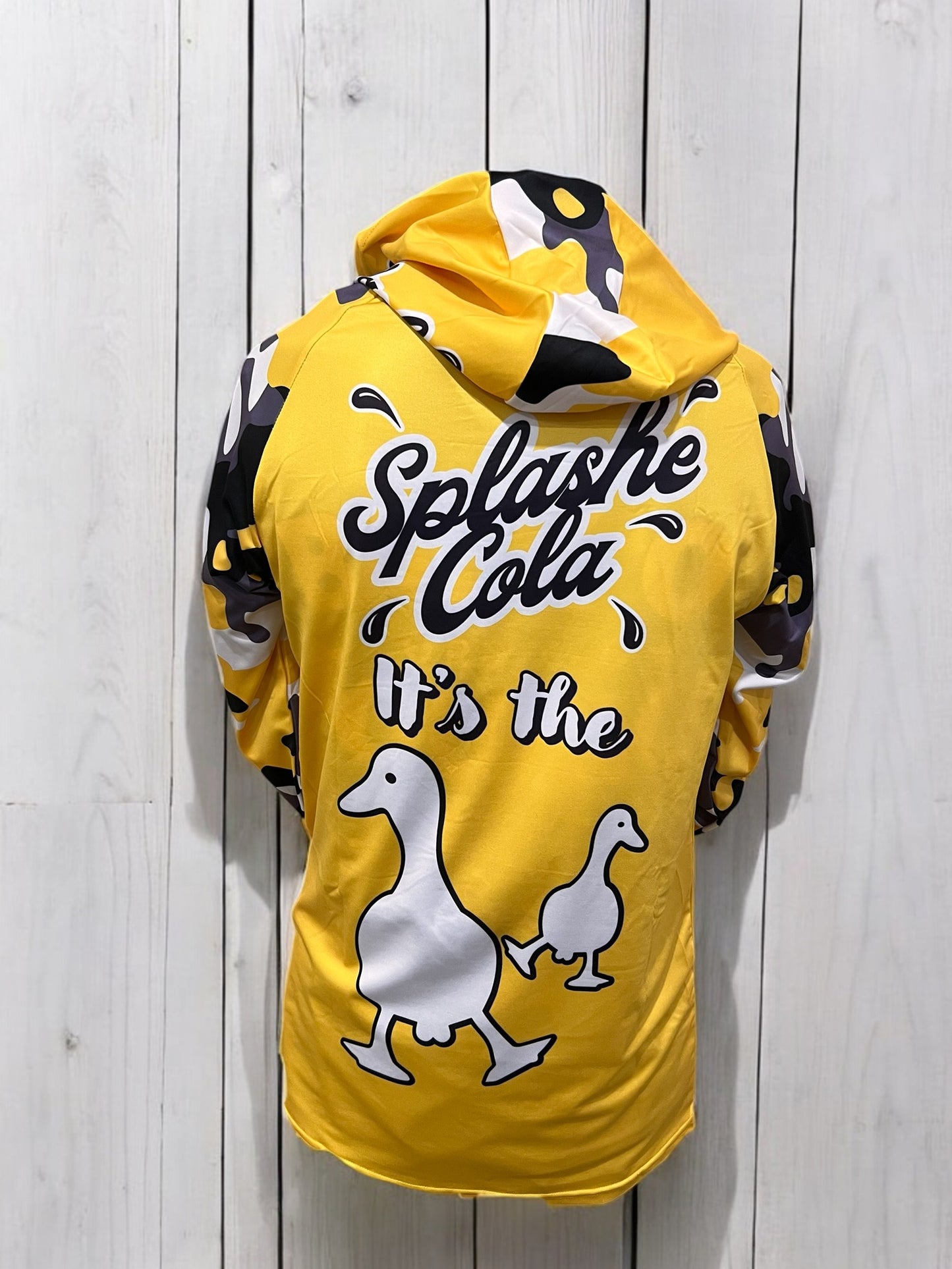 Hoodie Fishing Shirt - Ducks Nuts Splashe Cola Camo
