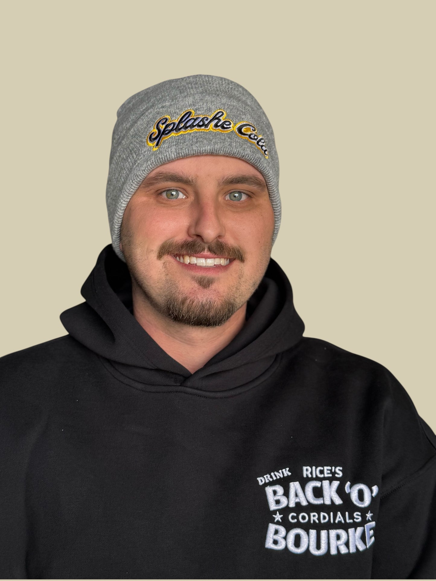 Beanie - Grey Splashe Cola / Back O Bourke Patch