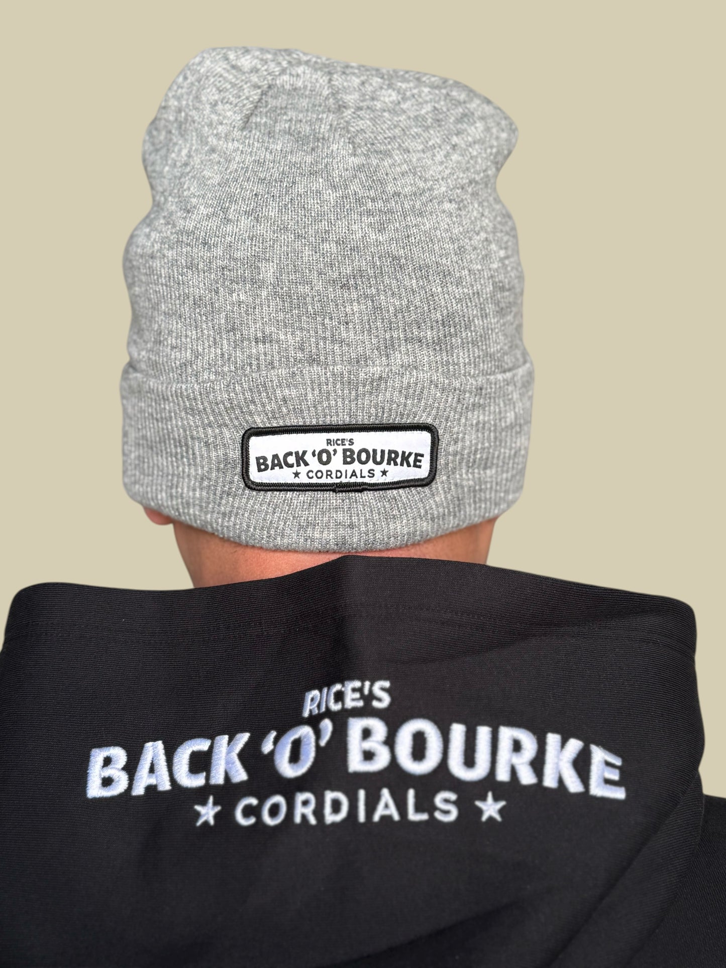Beanie - Grey Splashe Cola / Back O Bourke Patch