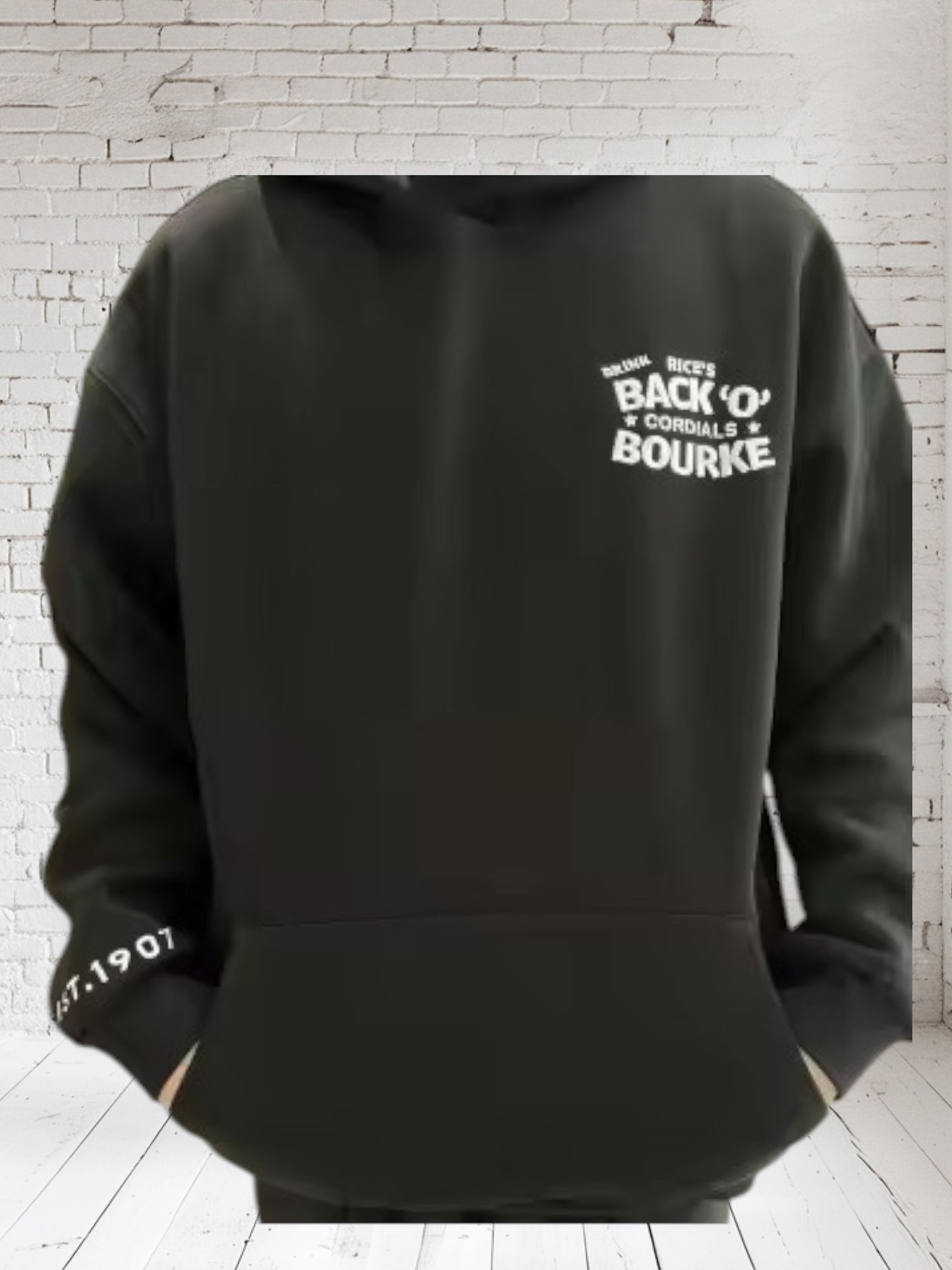 PREMIUM SPLASHE COLA HOODIE - BLACK