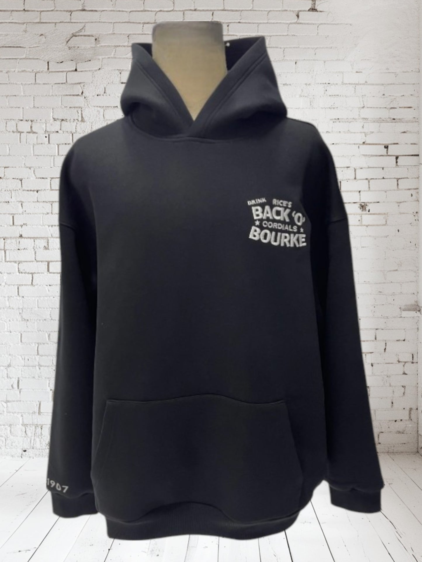 PREMIUM SPLASHE COLA HOODIE - BLACK