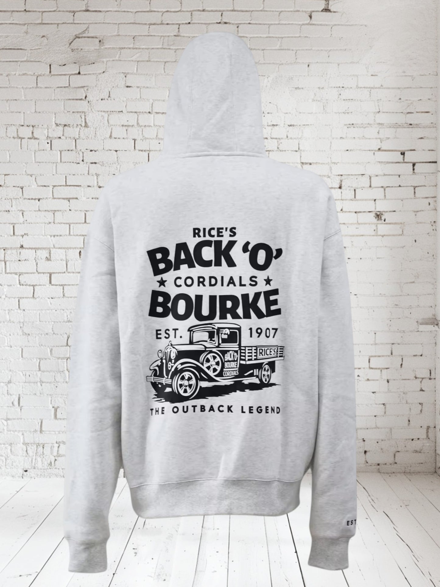 Hoodie - White Heather Grey