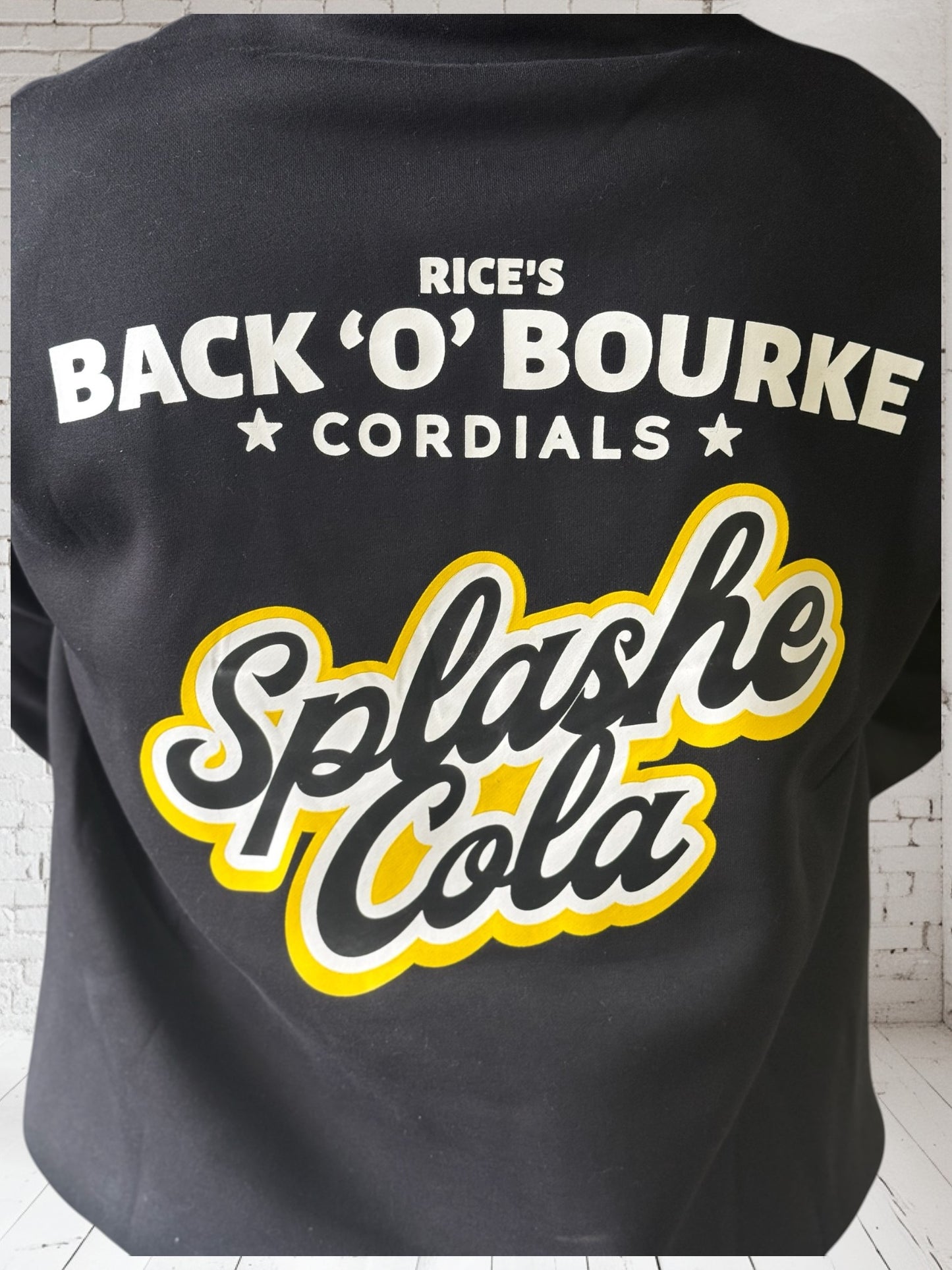 PREMIUM SPLASHE COLA HOODIE - BLACK