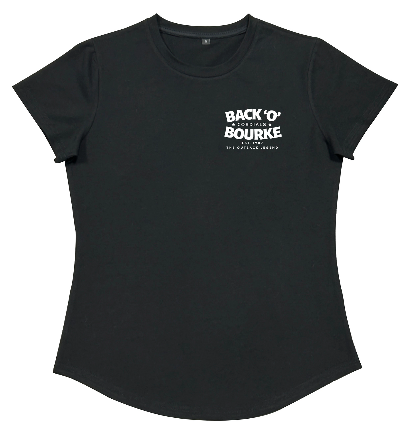 Ladies Black Back 'O' Bourke Super Soft 230gsm T-Shirt - $39.99 or 2 For $70