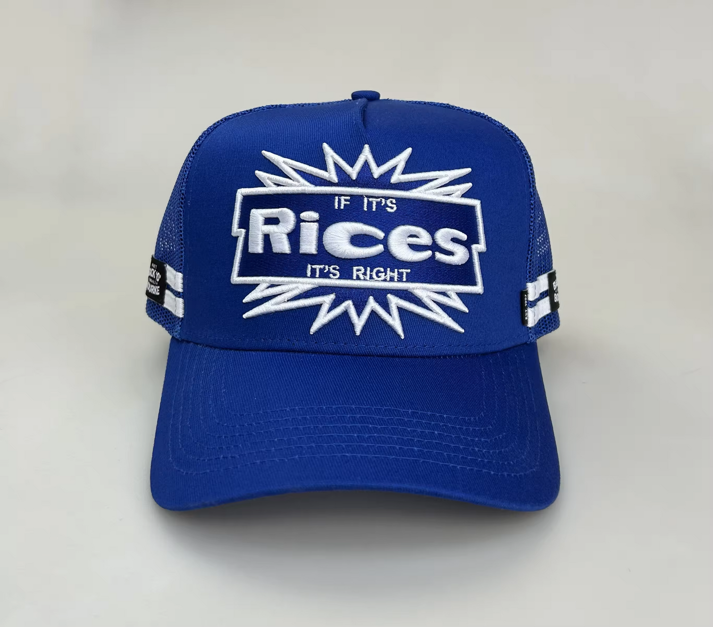 BLUE Trucker Cap "If its RICE'S Its RIGHT"