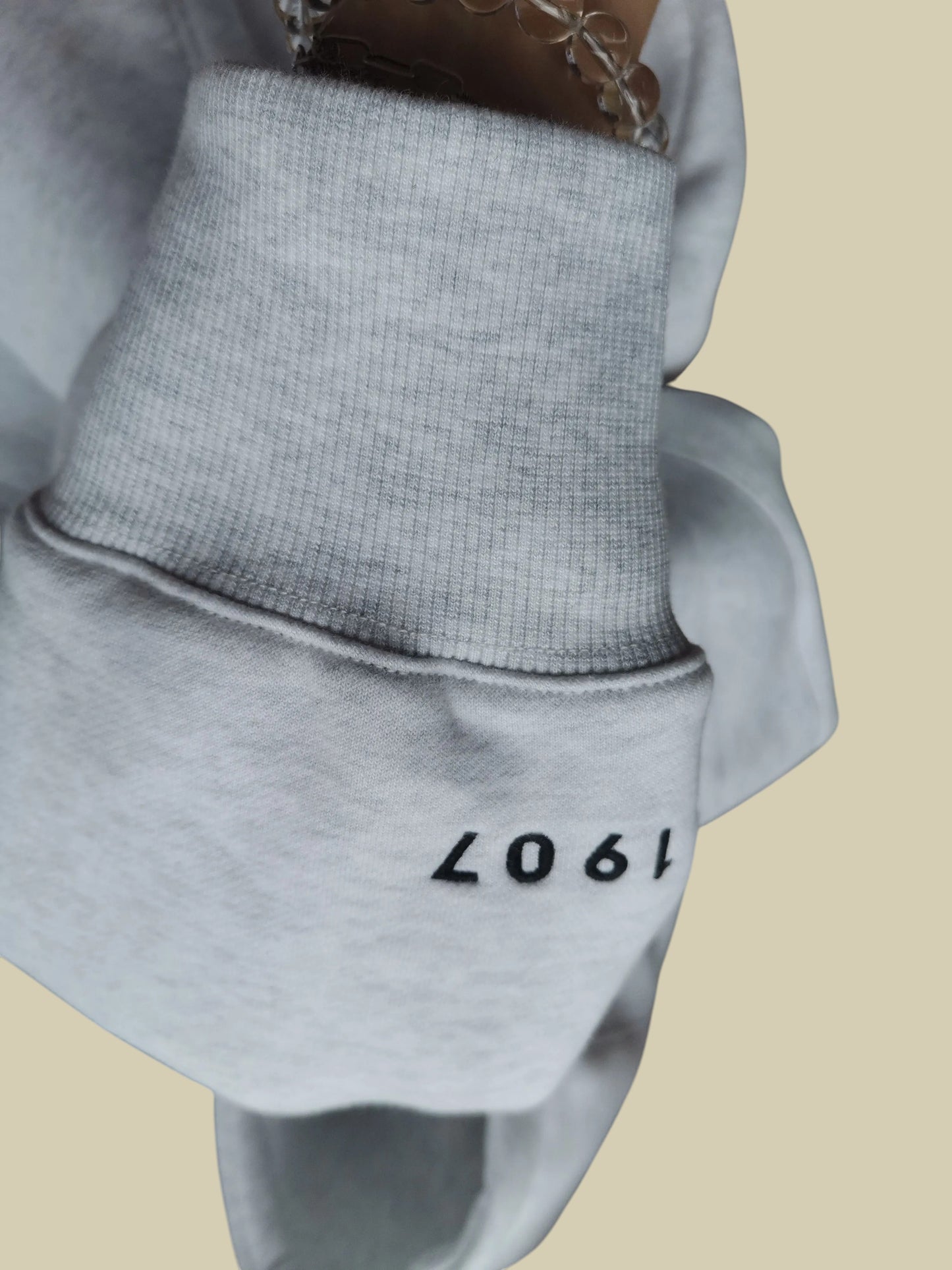 Hoodie - White Heather Grey