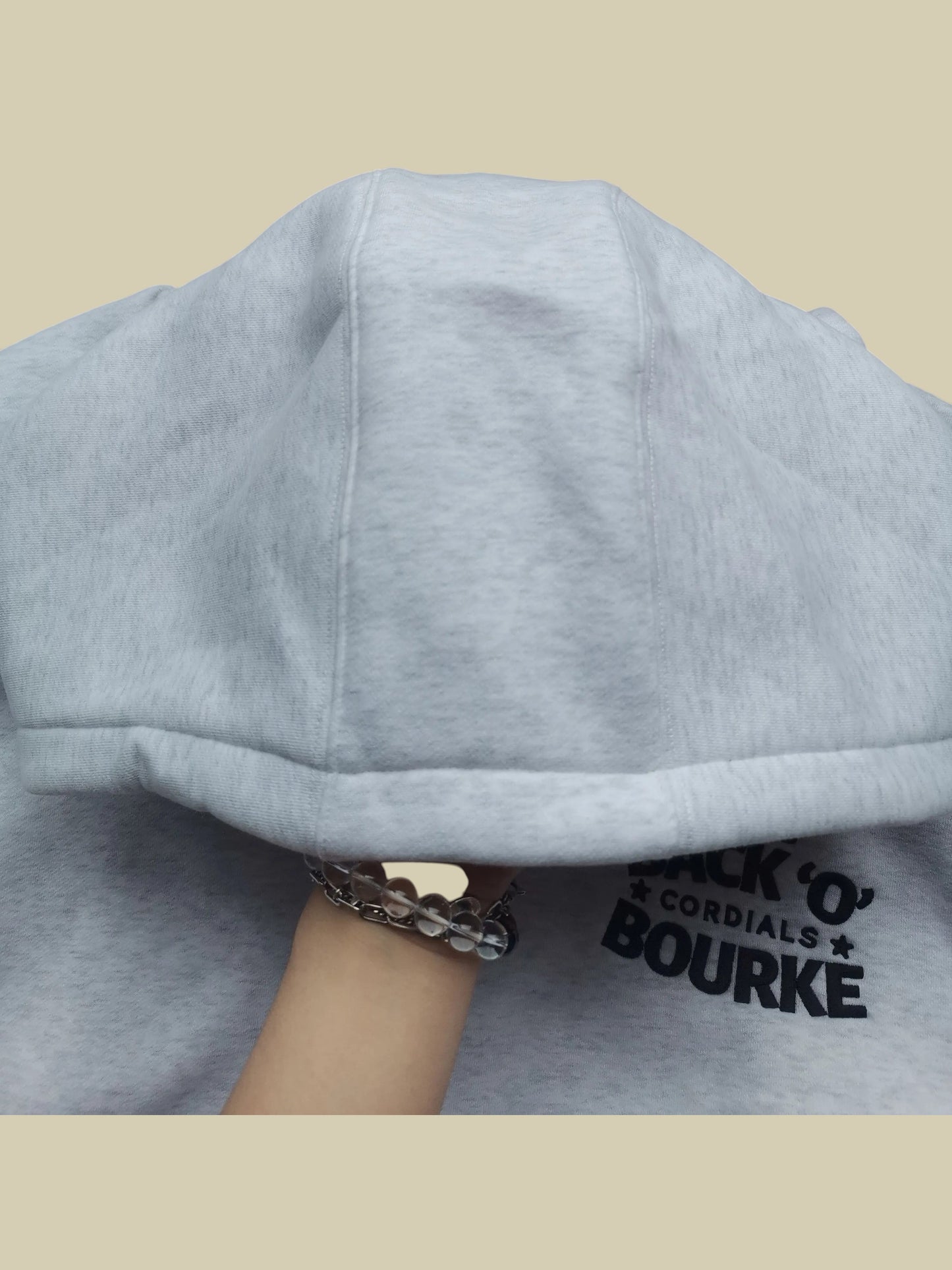 Hoodie - White Heather Grey