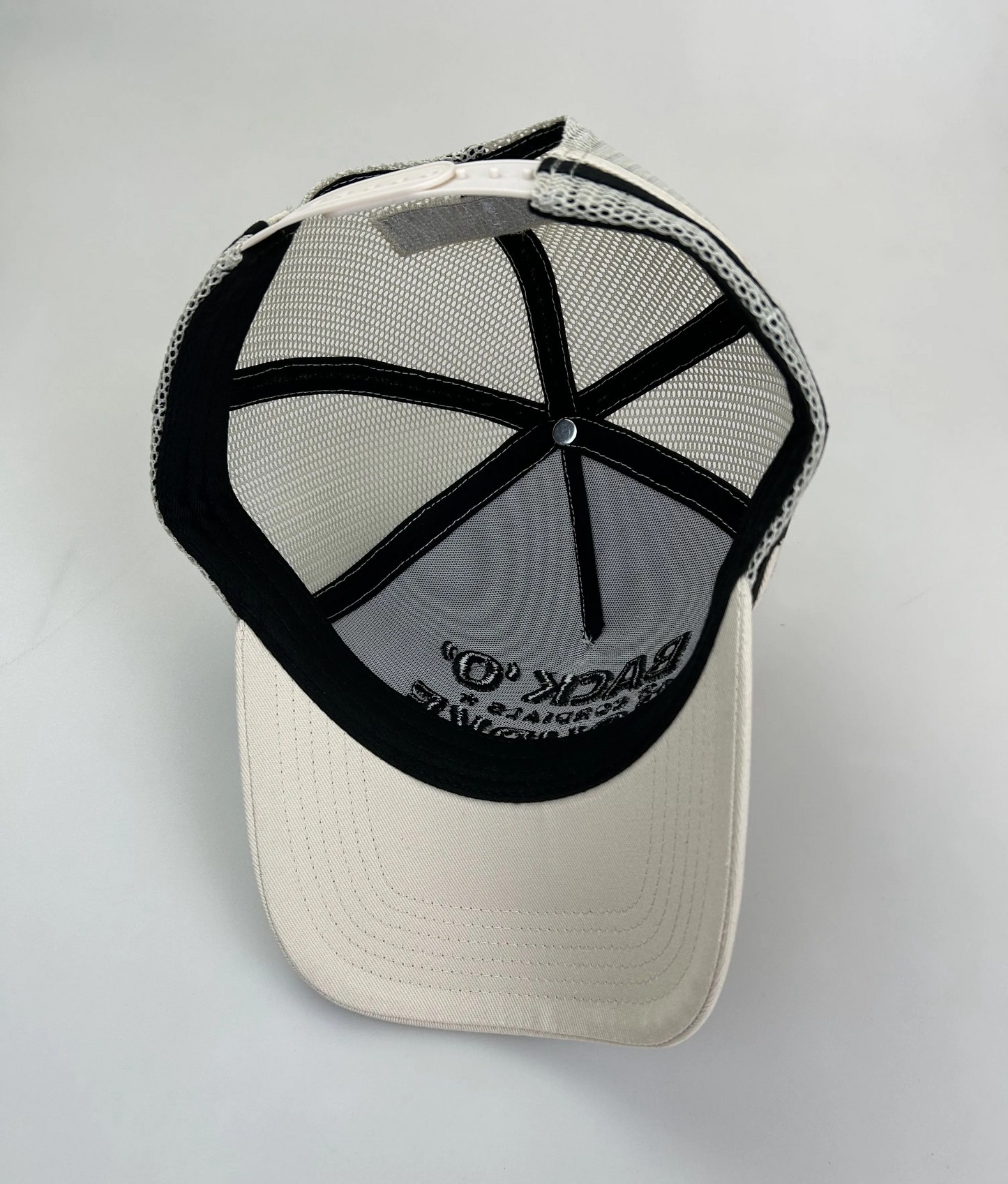 Back 'O' Bourke Cordials CREAM Trucker Cap - 3D Print - Save $5 per hat on any 2 or more Truckers or Boonies (Copy)