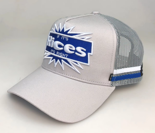 "If its RICE'S it's right" Trucker Cap - 2 for $50 or get $5 off per Cap or Hat Mix & Match on 2 or more styles.