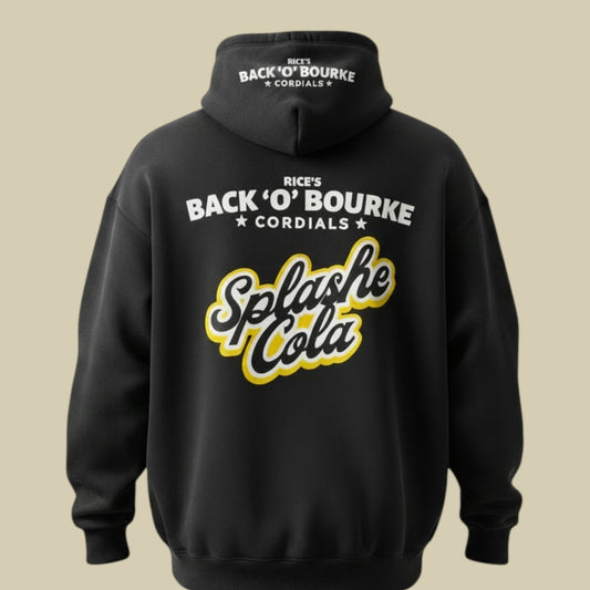 Hoodie - PREMIUM SPLASHE COLA HOODIE - BLACK