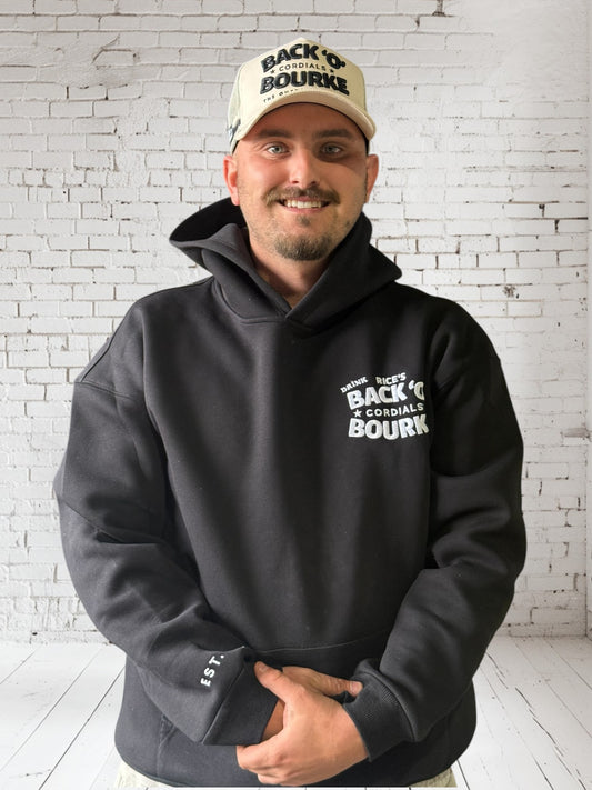 PREMIUM SPLASHE COLA HOODIE - BLACK
