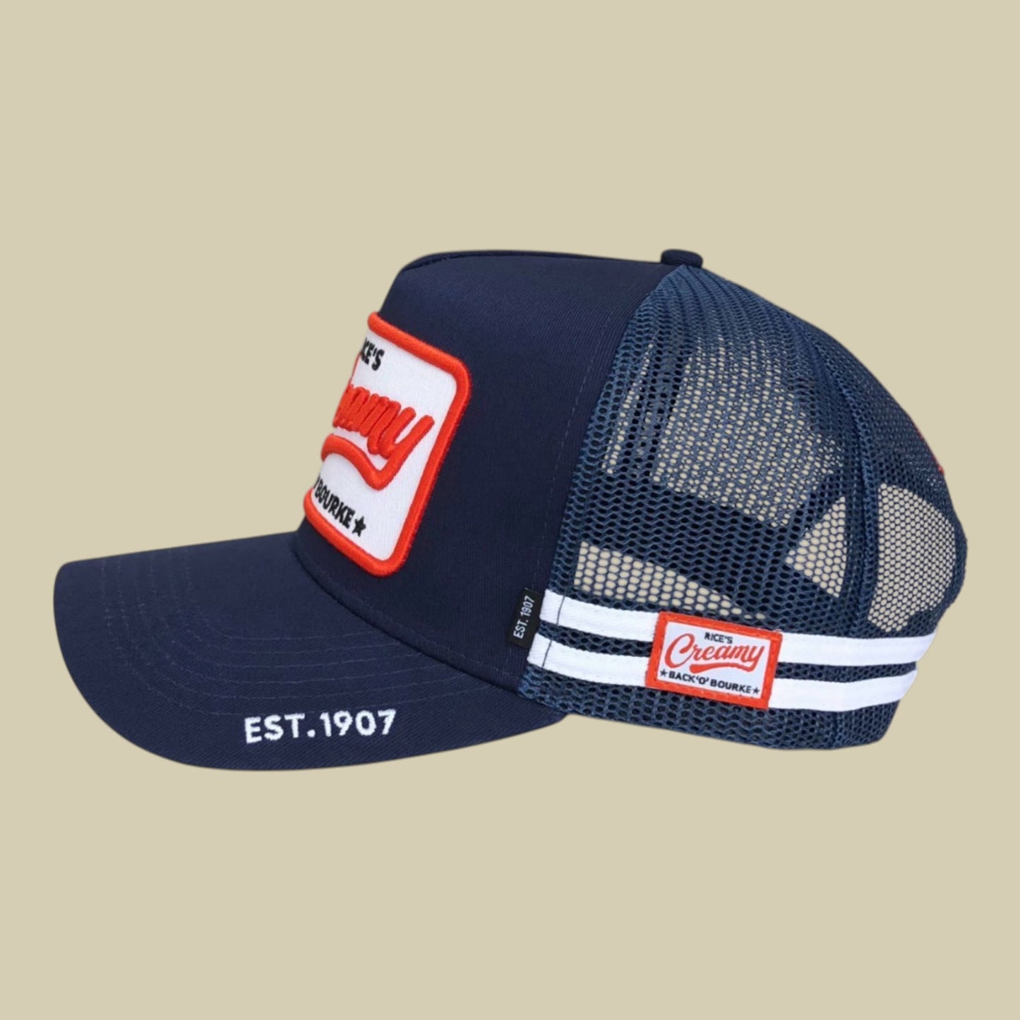 Cap - "Creamy" Creaming Soda Navy Blue
