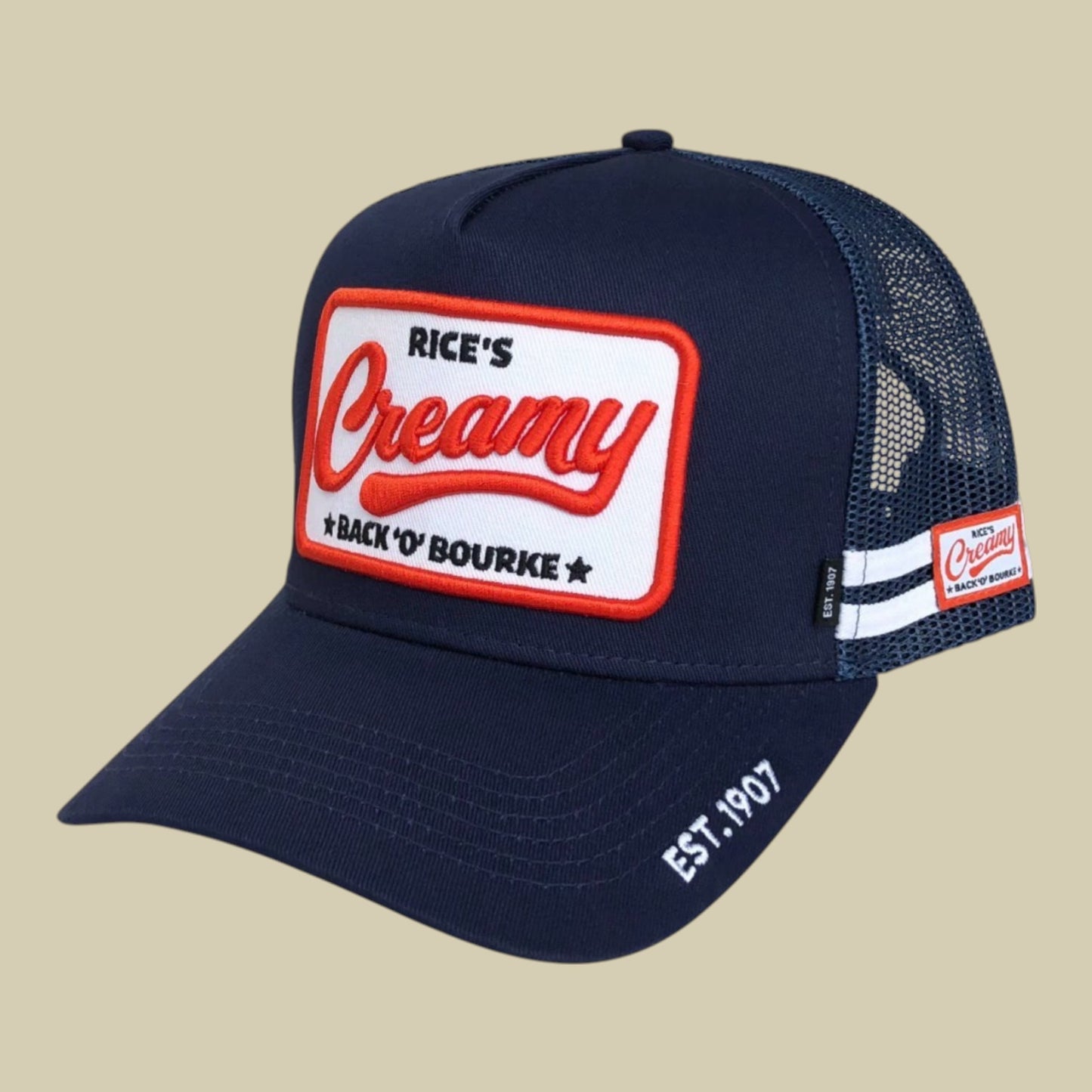 Cap - "Creamy" Creaming Soda Navy Blue