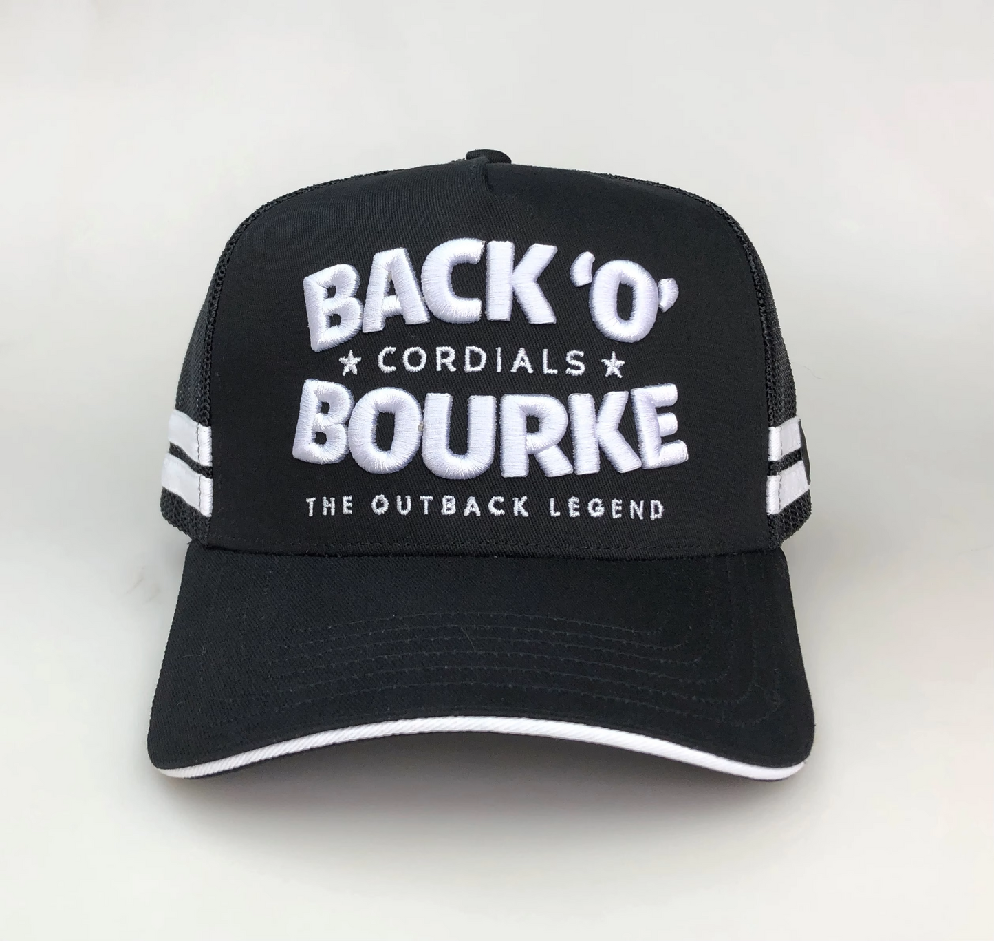 Back 'O' Bourke Cordials Trucker Cap - 3D Print - Save $5 per hat on any 2 or more Truckers or Boonies