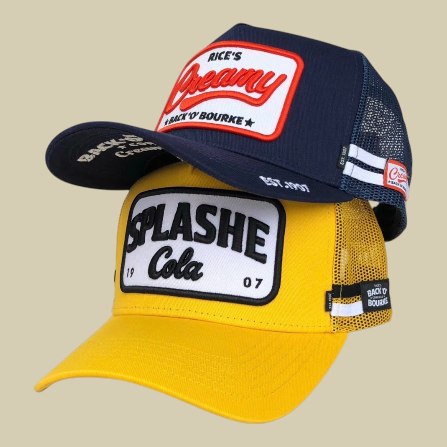 Cap - "Creamy" Creaming Soda Navy Blue