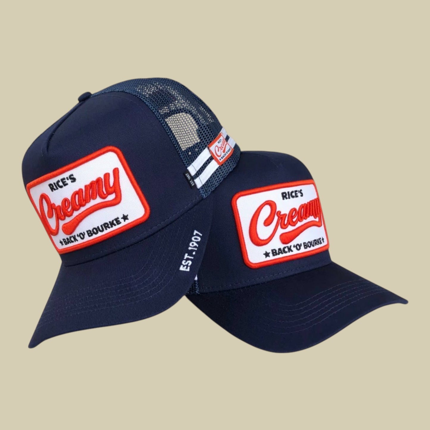 Cap - "Creamy" Creaming Soda Navy Blue