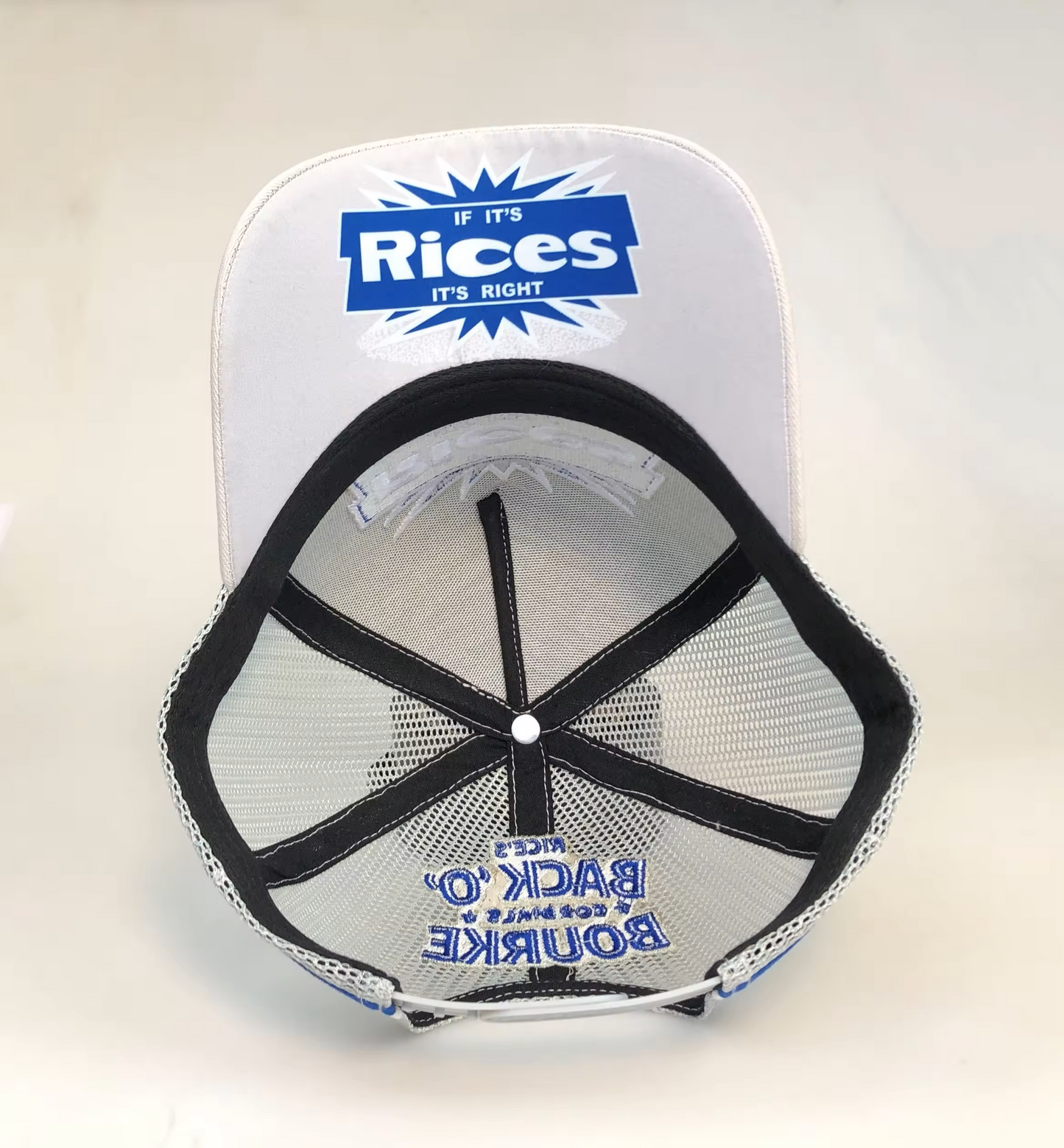 "If its RICE'S it's right" Trucker Cap - 2 for $50 or get $5 off per Cap or Hat Mix & Match on 2 or more styles.